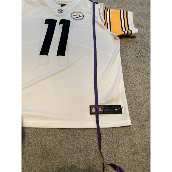 Nike Chase Claypool Pittsburgh Steelers #11 WHITE Color Rush Jersey Men’s XXL - Picture 8 of 8